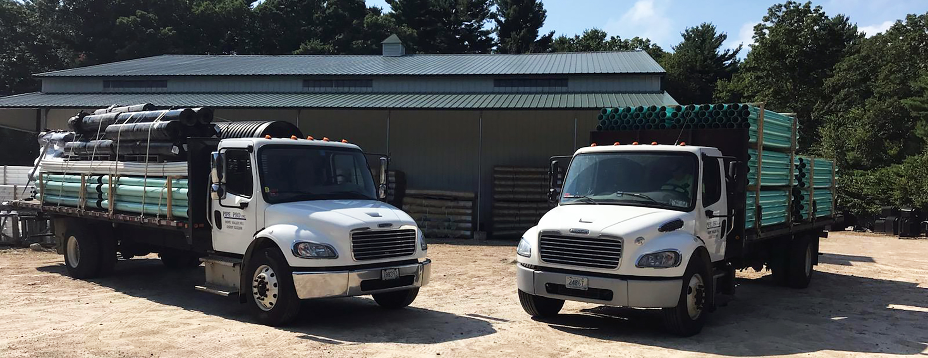 More Pipe Pro Delivery Trucks
